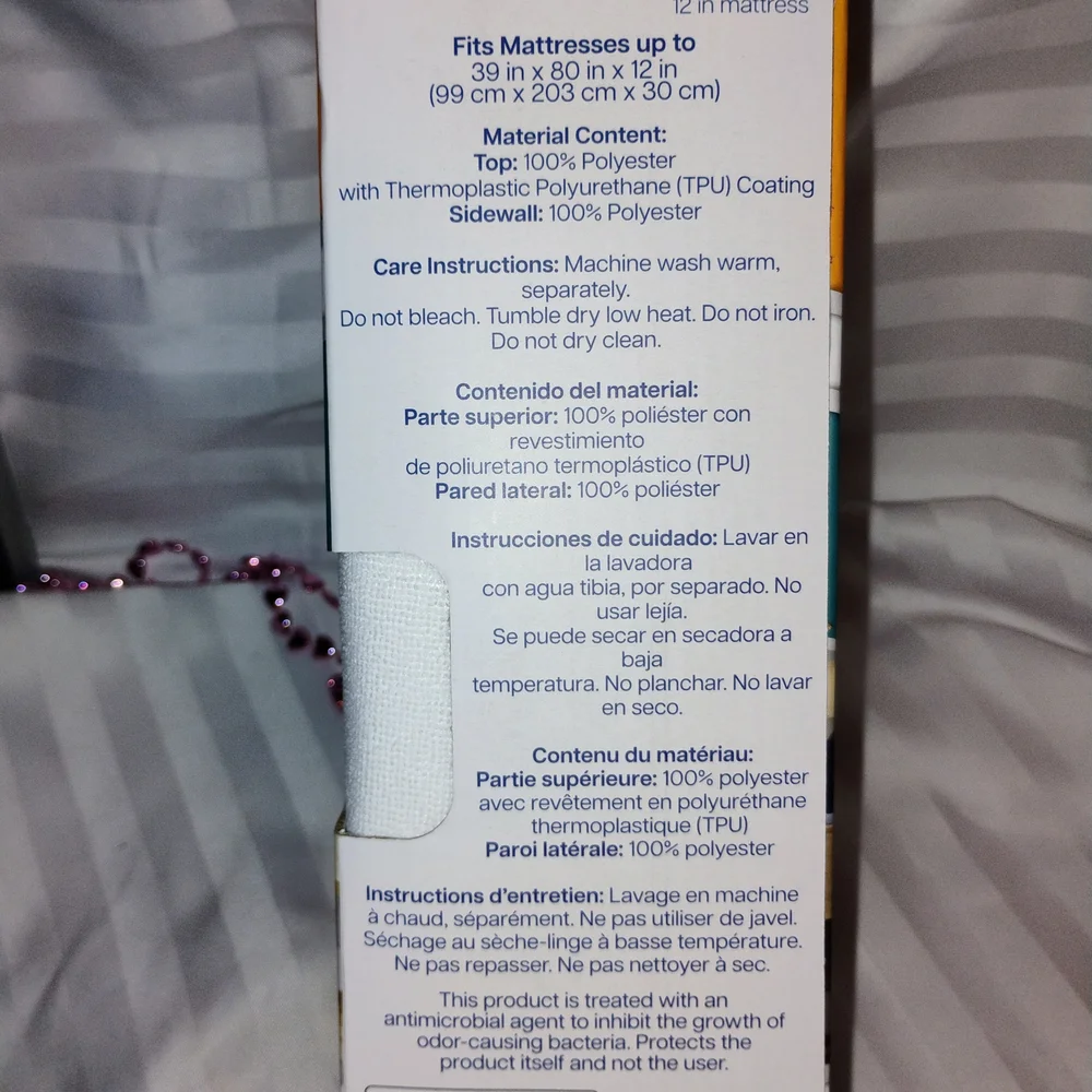 White Soft Terry Mattress Protector